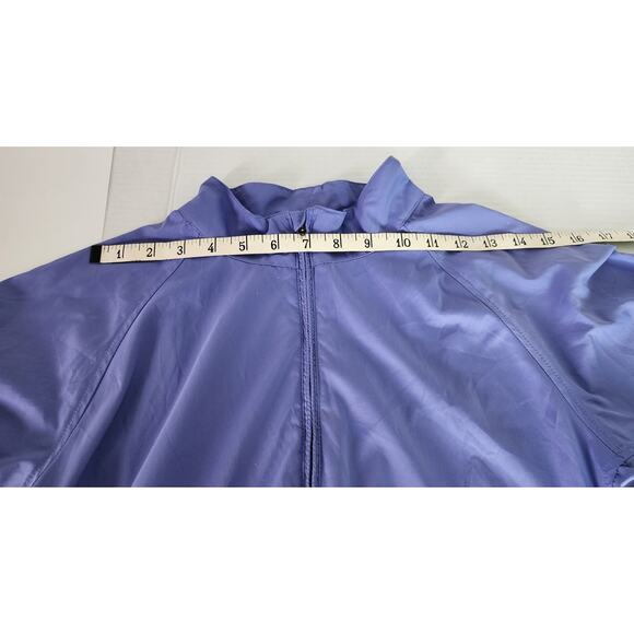 Vtg Adidas Climaproof Long Sleeve Zippered Blue Windbreaker w/ Pockets Women Med - Picture 3 of 13